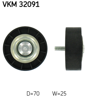 Galoppino/Guidacinghia, Cinghia Poly-V - VKM 32091 SKF